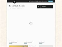 Tablet Screenshot of lacarmelarooms.com